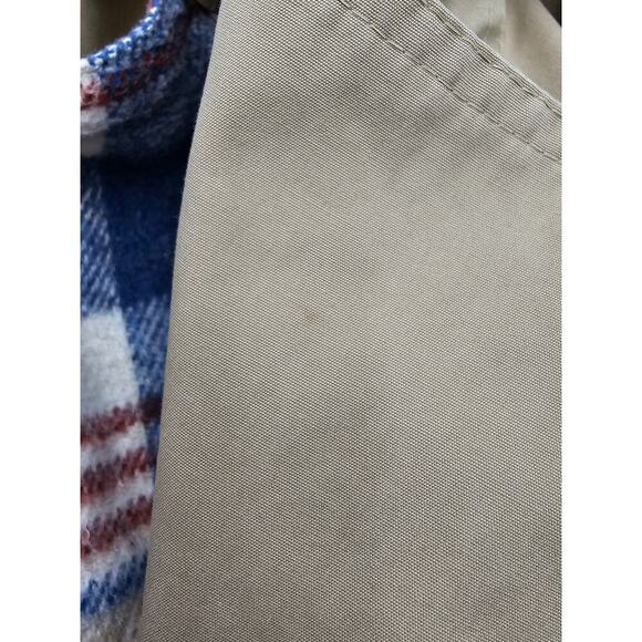 Vtg Women's XS Tan Trench Coat w/Detachable Blue Plaid Wool Liner & Collar - Picture 8 of 16